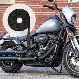 6 m Heat Protection Tape, Exhaust Sealing Tape, Heat Protection Tape, Basalt Fibre Exhaust Tape with 10 Pieces Stainless Steel Cable Ties, Exhaust Tape, Heat Resistant for Motorcycle, Car, Exhaust