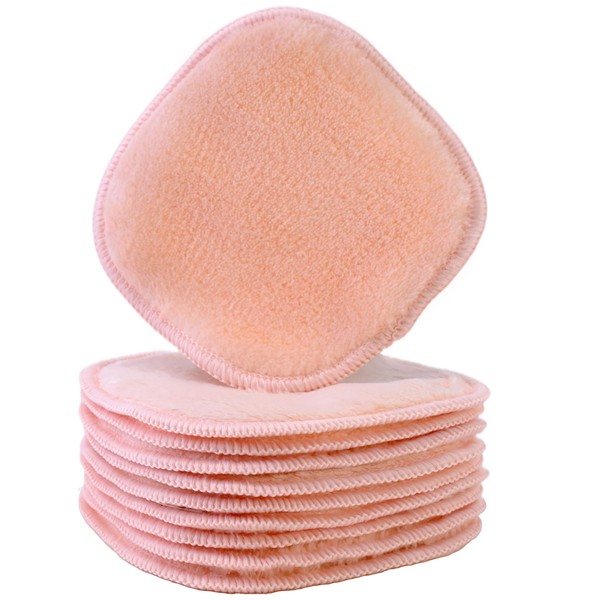 Polyte Premium Hypoallergenic Chemical Free Microfibre Fleece Makeup Remover and Facial Cleansing Cloth (13x13 cm, 10 Pink Cloths)