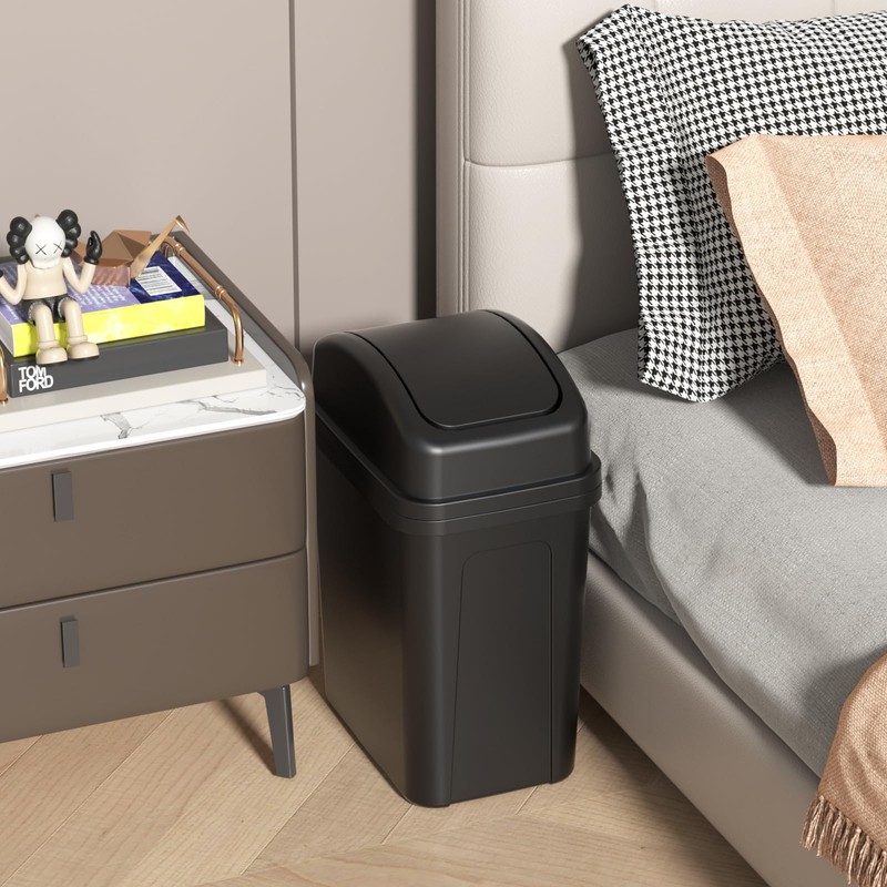 Zopnny 7 L Small Rubbish Bin, Trash Bin for Bathroom