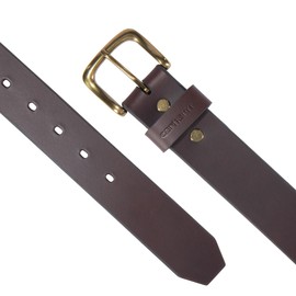 Carhartt boys Casual Rugged for Youth, Available in Multiple Styles, Colors & Sizes apparel belts, Bridle Leather Classic Buckle (Brown), 30 32 US