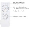 KPIBEST Ceiling Fan Remote Control Kit, Small Size Universal Ceiling