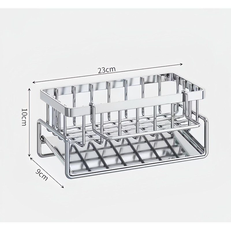 Uwenkjie kitchen sponge holder，Sink box, kitchen accessories - stainless steel