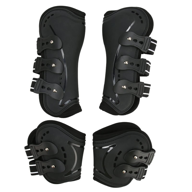 Horse Front Hind Leg Boots, Horse Leg Protector with Shock