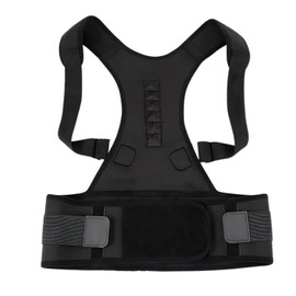 EZONEDEAL Adjustable Breathable Back Posture Corrector for Women & Men Effective and Comfortable Posture Brace and Shoulder Support Humpback-Black (M)
