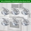 WUVYFWN 6Pcs Upgraded 7733P410-60 Surface Burner Knob,Gas Stove knobs Replacement