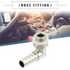 Motoforti Universal Car 90 Degree Brass Fitting Hose Adapter, Hose