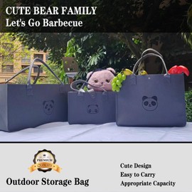 Rilltowpe Outdoor Storage Bag, Grill Tools Storage Bag, Storage Bag for BBQ Camping, Shopping Bag, Picnic Bag.