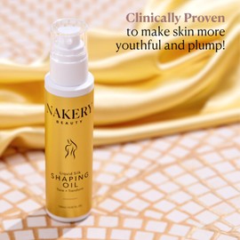 Nakery Liquid Silk Shaping Body Oil - Skin Firming & Tightening Body Oil - Wrinkle & Stretch Mark Oil - Skin Therapy Oil for Cellulite Loose & Aging Skin - Moisturizing Body Oil for Dry & Ashy Skin