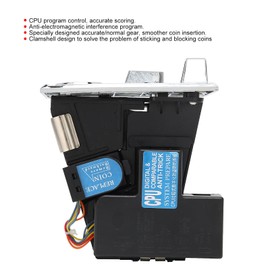 PUSOKEI Coin Checker Acceptor Anti-Jamming CPU Coin Checker Electronic Coin Checker for Arcade Machines