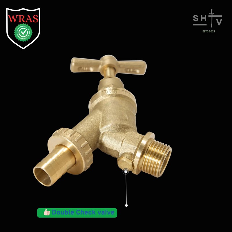 1/2 Inch Brass Garden Tap with Doble Check Valve |