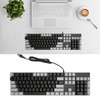 Full Size Mechanical Keyboard 104 Keys USB Wired Gaming Keyboard