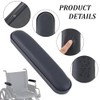 2PCS Soft Black Ergonomic Arm Pad Cushion Replacement Universal PU