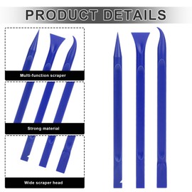 Car Crevice Cleaning Tool, 9 Pieces No-Scratch Plastic Scraper Tool for Tight Spaces, Multi-Use Small Paint Scraper Tool Sticker Remover for Kitchen, Crevices, Food, Paint, Labels, Oil Stains, Dirt