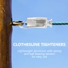 Cabilock 4 pieces metal clothesline tensioner made of aluminium, easy