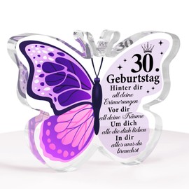 30. Geburtstag Geschenke für Frauen, 1994 30. Geburtstag Geschenke für Sie-Acryl Schmetterling Plaque, Wunderbares Geschenk zum 30. Geburtstag für Mutter Ehefrau Schwester beste Freundin