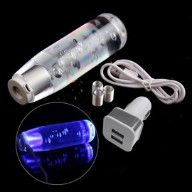Car Gear Shift Knob Shifter Crystal Style Manual Shifting Head Universal LED Shift Lever 10cm/15cm/20cm/25cm