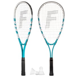 Franklin Sports Crossminton Rackets + Birdies Set - Badminton Game Set - 2 Player Speed Badminton Rackets + Birdies - Fun Backyard + Beach Game for Kids + Adults - Recreational