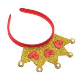 SAFIGLE Heart Shaped Headbfor Valentine's Day Wedding Costume Tiara Durable and Romantic Hair Accessory for Women for Celebrations