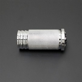 POWER JAMES 2.3" Long Chrome Aluminum Diamond Clutch Shift Lever Peg, Footpeg Compatible with Harley Davdison Softail Dyna Sportster (Chrome)