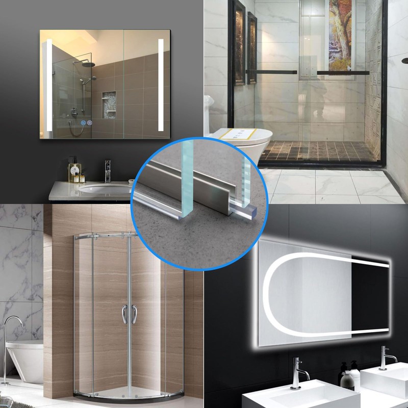 0.040" X1/4" X 2" Clear Setting Blocks - Plastic Setting