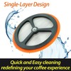 PortableAnd 34oz Double Vacuum Insulation Large Silicone French Press Coffee