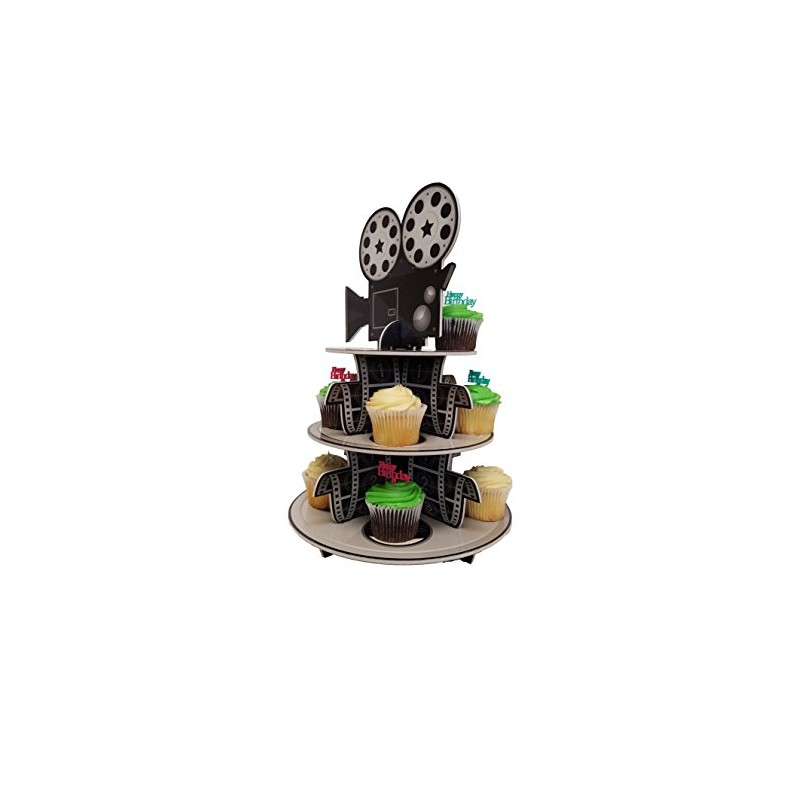 Cupcake Stand for Children's Parties, 3 Tier Movie Night Theme!