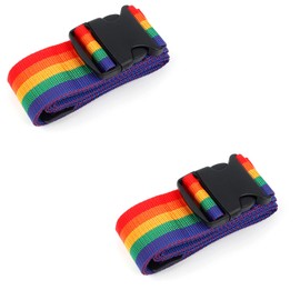 BLOOPIC Suitcase Belt, Luggage Strap, Carry Case Belt, Secure Luggage, Prevents Collapse Prevention, Prevents Popping Out, Adjustable, Convenient for Traveling Abroad Travel, Travel Accessories