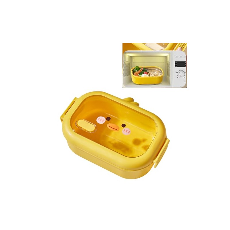 Stainless Steel Box,Reusable Metal Lunch Box with 2 Compartments for