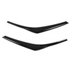 1 Pair Car Headlight Eye Lid Covers Bright Black Smooth