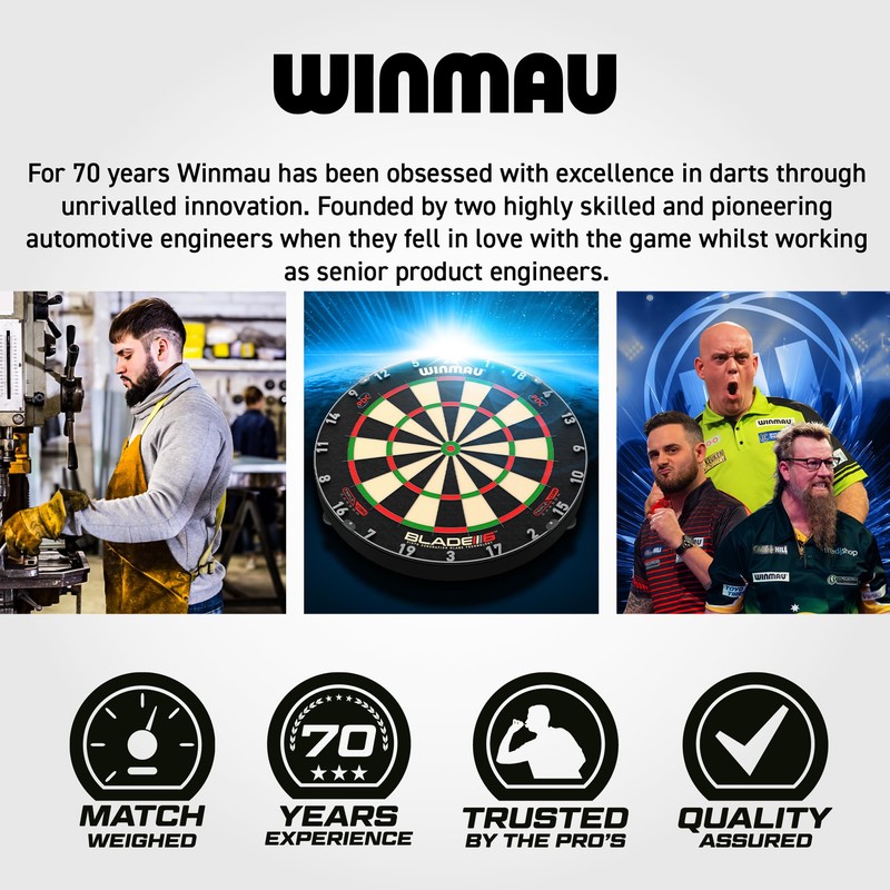WINMAU Darts – Lunaris 90% Tungsten Darts Set | Fusion