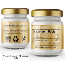 I Am Joy co. Pure Ormus White Gold Powder Monoatomic M-State 24k 99.99% | No Plastic, No Lye, No Dyes, No Fillers | 22 Grams