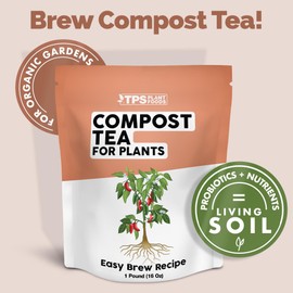 Compost Tea Starter, Includes Easy and Fast Acting Brew Recipe, Organic Dry Granular Nutrients Plus Probiotics for Plants and Gardens 6 oz (6 Ounces)