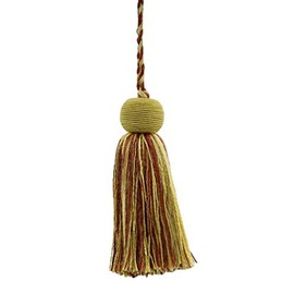 DÉCOPRO Decorative 10cm Tassel|Camel Gold, Beachwood Gold, Dark Rust|Veranda Collection|Style# VTS|Color: Golden Harvest - VNT31, Sold Individually