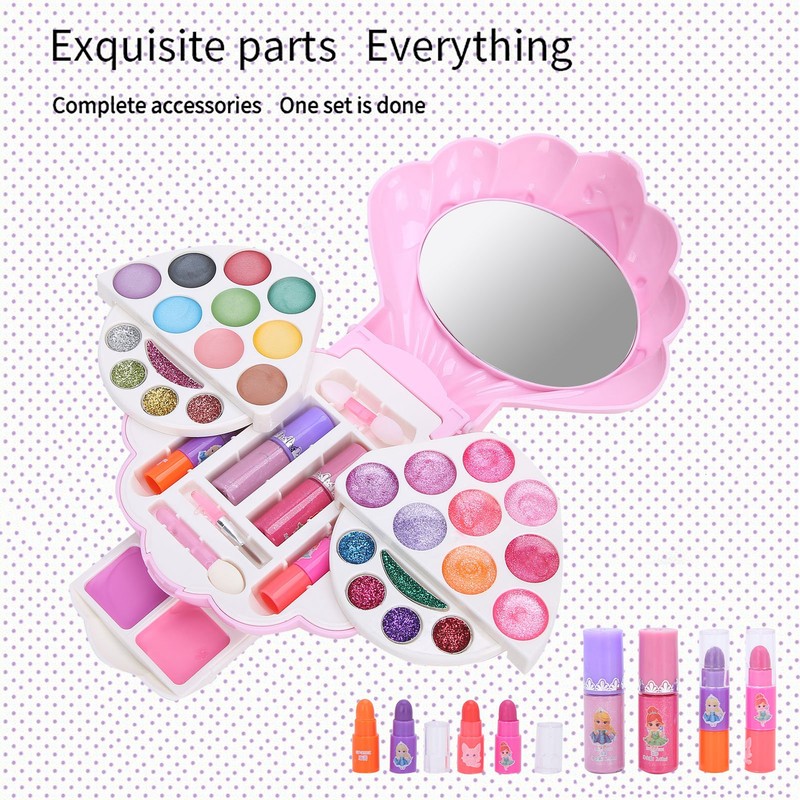Shell Shaped Make Up Box Kids Makeup Kit for Children