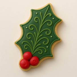 Holly Leaf 3.25 Inch Cookie Cutter from The Cookie Cutter Shop – Tin Plated Steel - Made in the USA