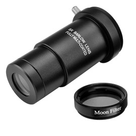 ANQILAFU Telescope Correction Lens Telescope Barlow Lens 2.5X Barlow Kit - For Telescope Eyepiece