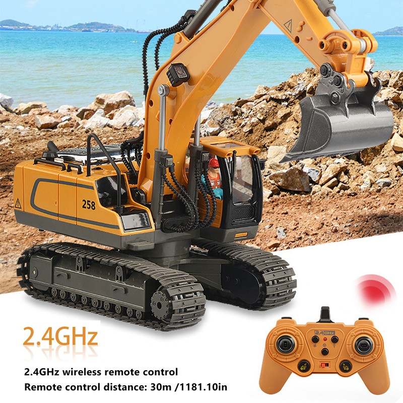 1/20 Excavator Rotate 680 Degrees 11 Channel Crawler Excavator Competition