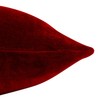 Home Décor Throw Pillow Solid Red Decorative Velvet Cushion Cover