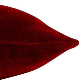 Home Décor Throw Pillow Solid Red Decorative Velvet Cushion Cover - Choose Size