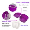 Denture Bath Case Portable Orthodontic Dental Retainer Box False Teeth
