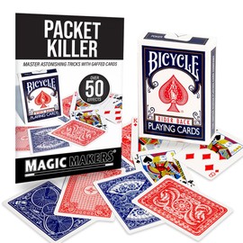 Magic Makers Packet Killer Bicycle Deck - 50 Tricks with Special Printed Bicycle Cards