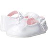 Baby Deer Patent SM with Bow Mary Jane (Infant), White,
