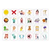 Communication Cards for Special Needs, Set of 48 Picture Exchange