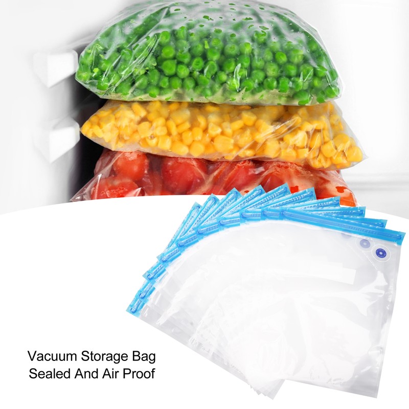 10Pcs Food Vacuum Bag Odorless Space Saving Vacuum Sealer Bag