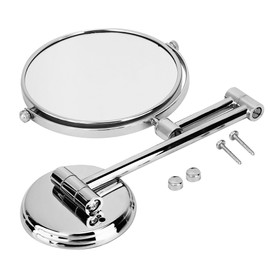 Bathroom Wall Mount Makeup Mirror Foldable Swiveling Dual side 3X Manifying Vanity Mirror 6inch