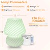 ULAROOM Mushroom Lamp Small Bedside Table Lamp with 3 Temperature