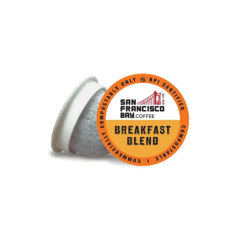 SF Bay Breakfast Blend Coffee, OneCup – 72 Count Compostable