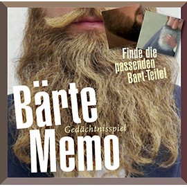 Inkognito Memo / Memory Game 13 x 19 x 4 cm • 40039 Beards Memo Artist