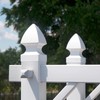 3.5 x 3.5 in. Sq Gothic Vinyl Post Cap, White,