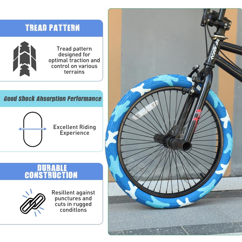 1 Pack 20 x 2.125 Bike tire BMX Bike tire